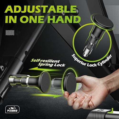 Adjustable lock system with superior lock cylinder and self-resilient spring lock.