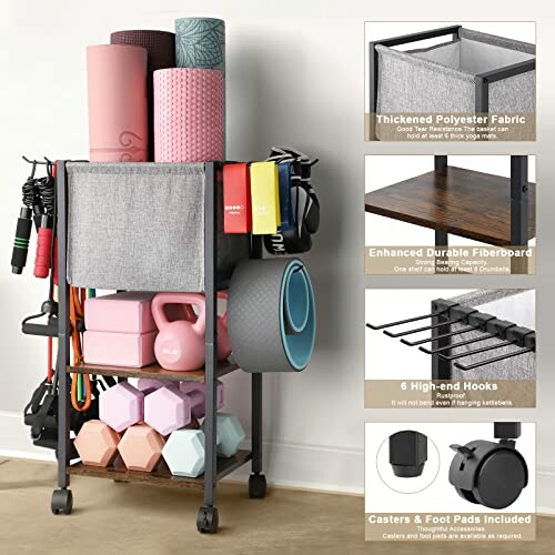 VINAEMO Yoga Mat Storage Rack